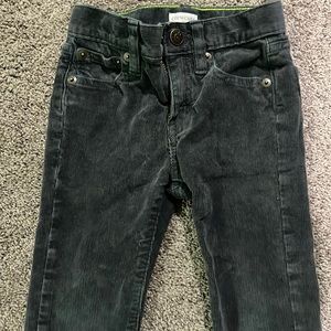 Boys J crew Crewcuts size 3 gray Corduroy pants